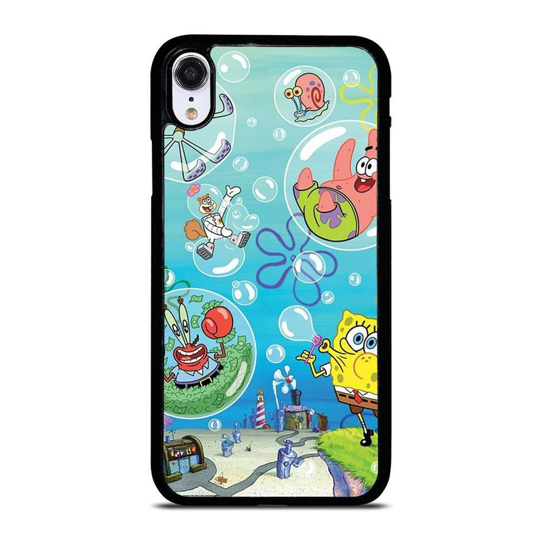 SPONGEBOB AND FRIENDS BUBBLES iPhone XR Case Cover