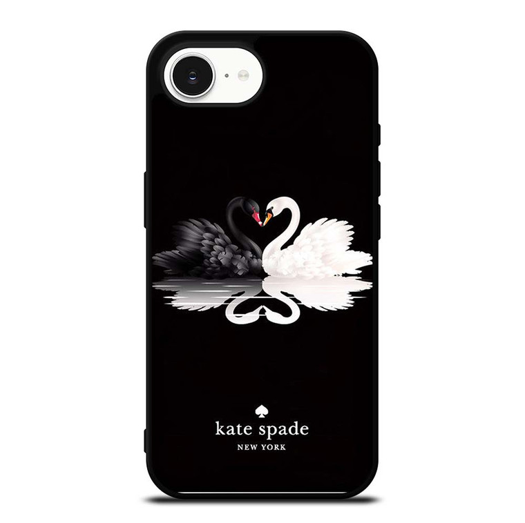 KATE SPADE BLACK WHITE SWAN iPhone 16e Case Cover