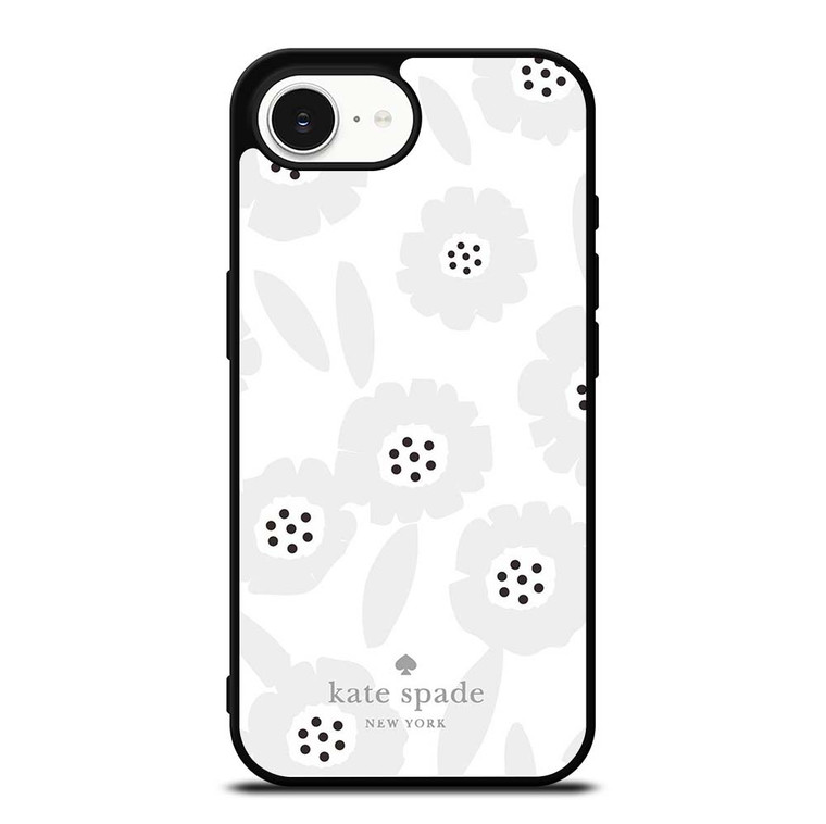 KATE SPADE GREY FLOWER iPhone 16e Case Cover