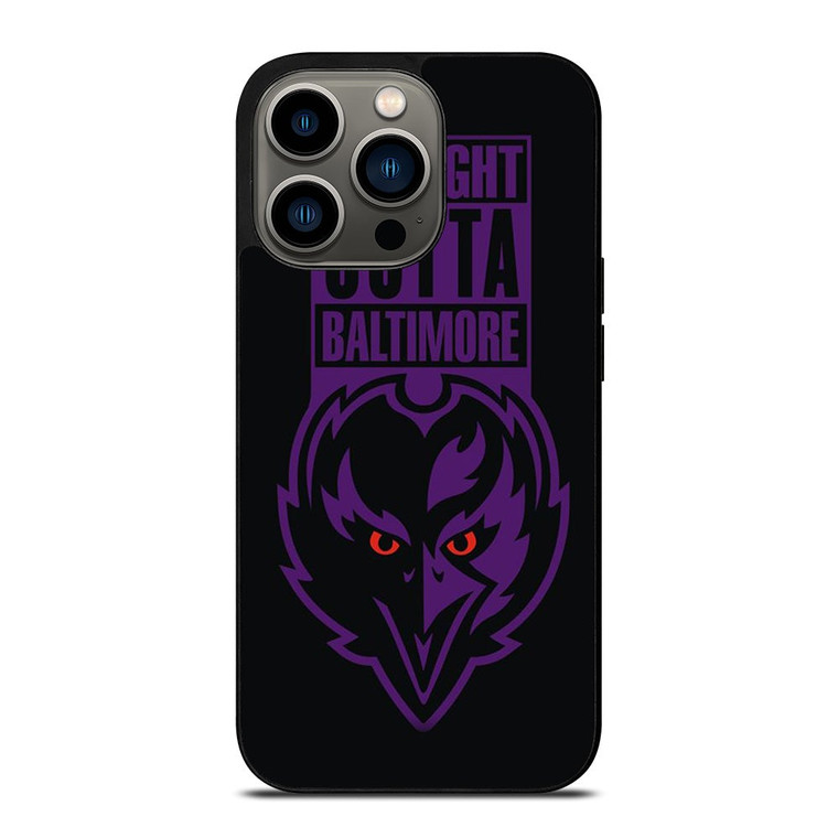 STRAIGHT OUTTA BALTIMORE BALTIMORE RAVENS iPhone 13 Pro Case Cover