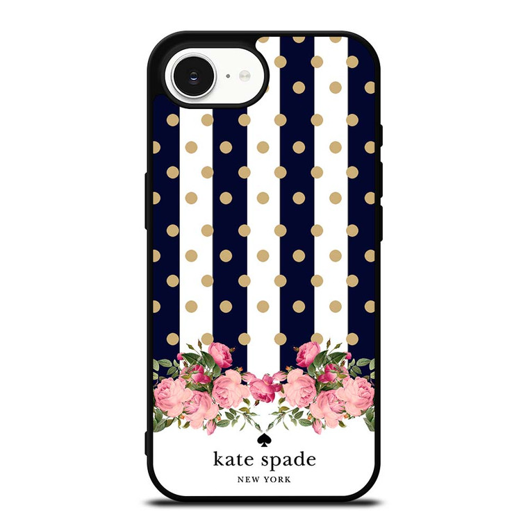 KATE SPADE NEW YORK POLKADOTS FLORAL iPhone 16e Case Cover