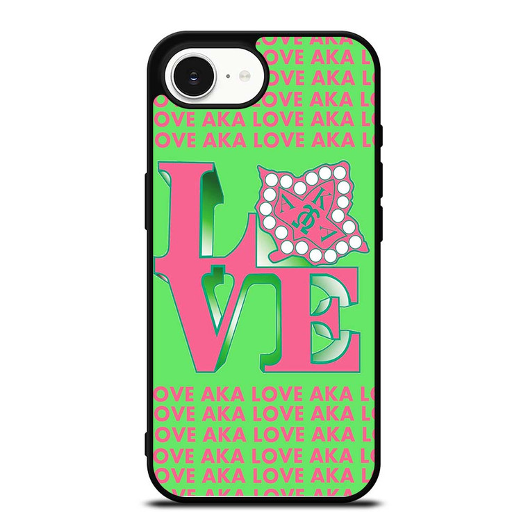 LOVE AKA PINK AND GREEN iPhone 16e Case Cover