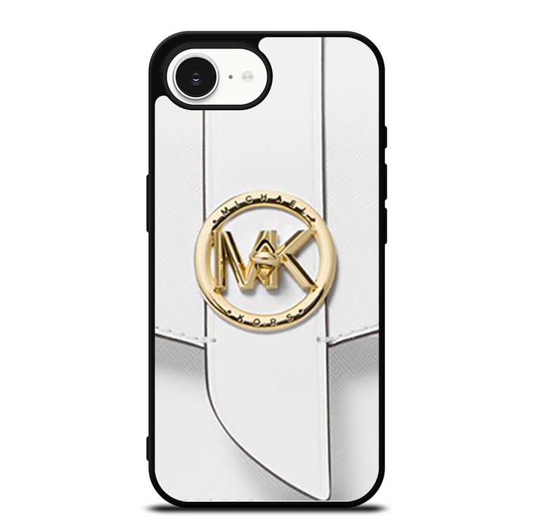 MICHAEL KORS LOGO MK WHITE HAND BAG EMBLEM iPhone 16e Case Cover