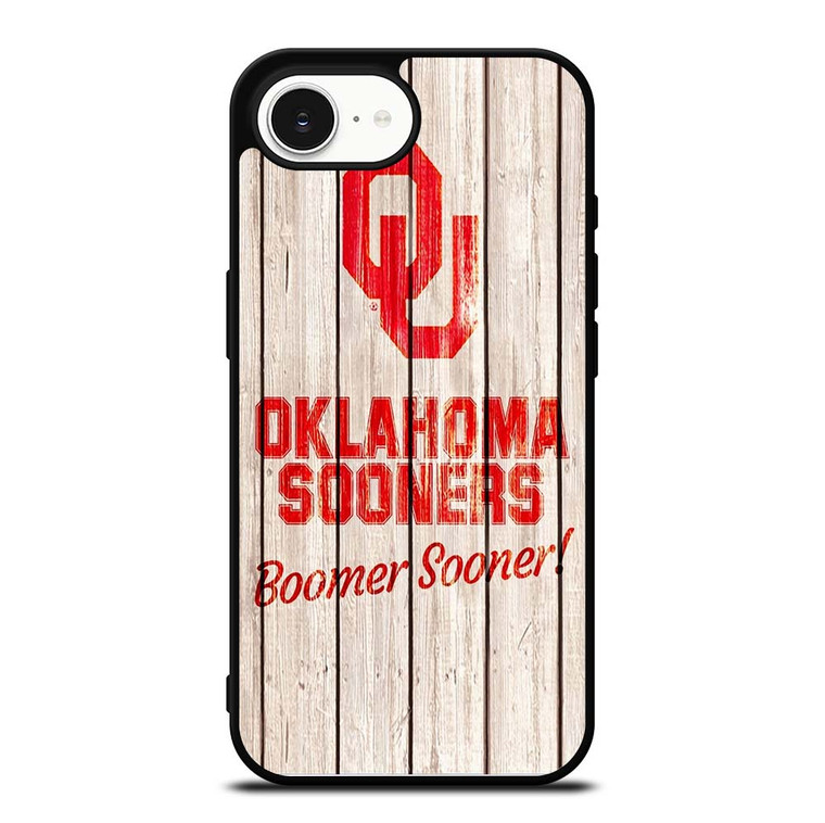 OKLAHOMA SOONERS WOODEN LOGO iPhone 16e Case Cover
