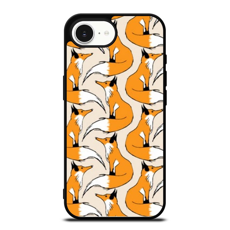 ORANGE FOX PATTERN iPhone 16e Case Cover