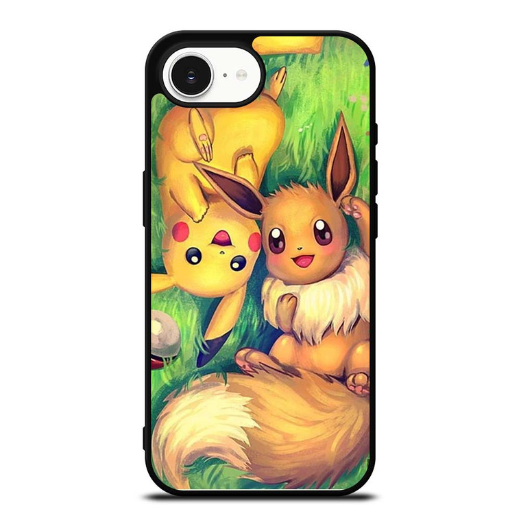POKEMON EEVEE AND PIKACHU iPhone 16e Case Cover