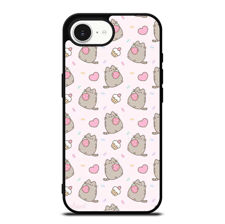 PUSHEEN CAT STRAWBERRY CAKE iPhone 16e Case Cover