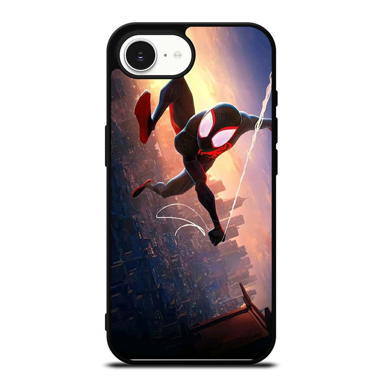 SPIDERMAN MILES MORALES ACROSS SPIDER-VERSE SWING iPhone 16e Case Cover