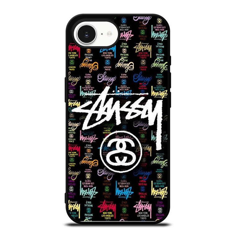 STUSSY COLLAGE LOGO iPhone 16e Case Cover