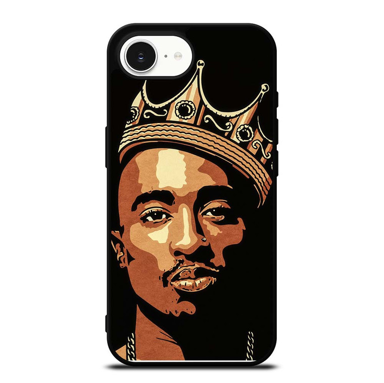 THE KING TUPAC SHAKUR ART iPhone 16e Case Cover