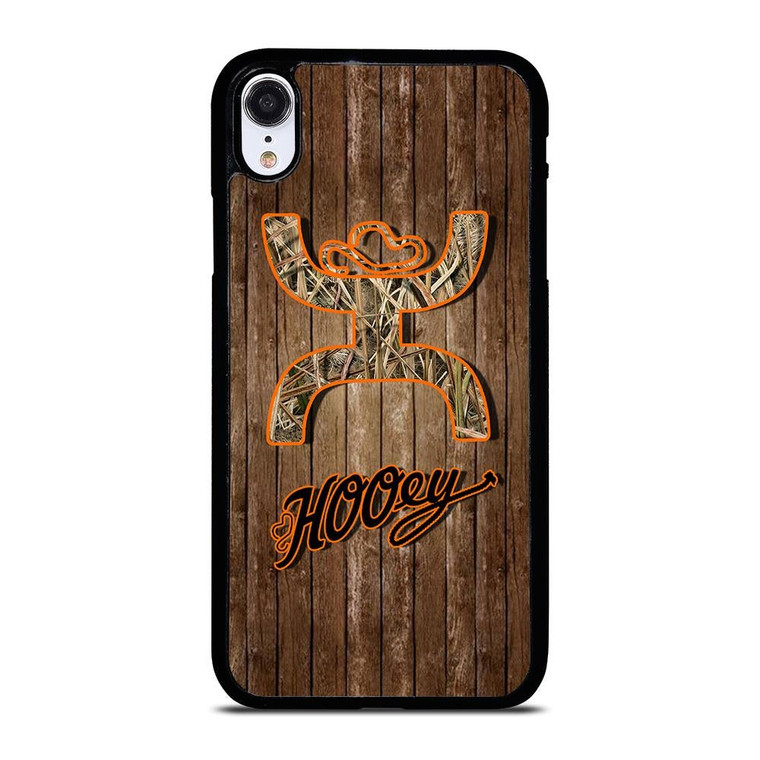 COMO HOOEY WOODEN LOGO iPhone XR Case Cover