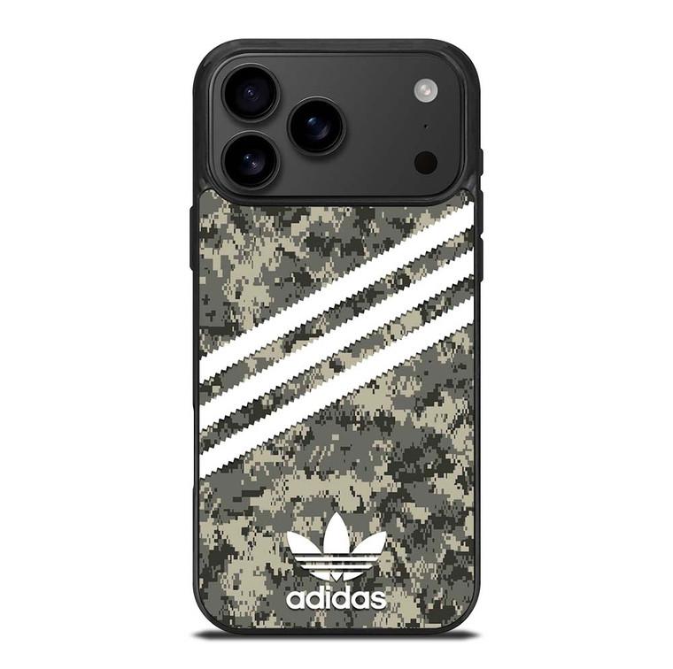 ADIDAS ORIGINALS STRIPES GREY CAMO iPhone 17 Pro Max Case Cover