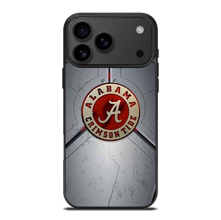 ALABAMA CRIMSON TIDE METAL LOGO iPhone 17 Pro Max Case Cover