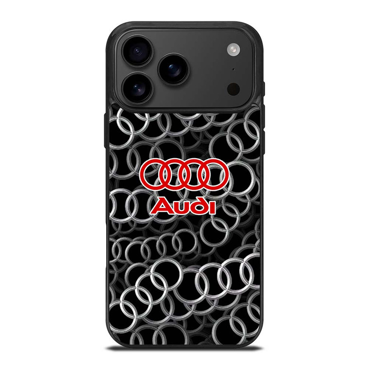 AUDI RING LOGO PATTERN iPhone 17 Pro Max Case Cover