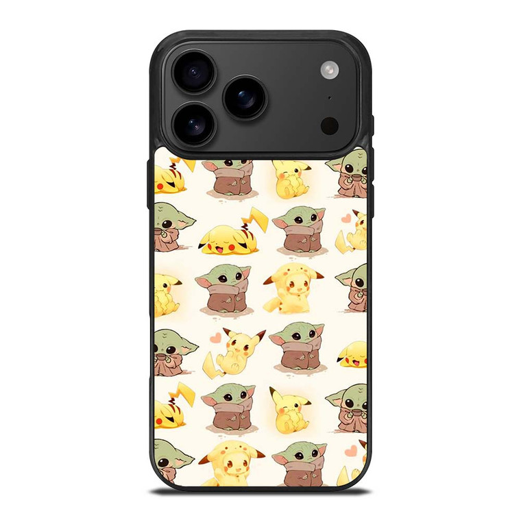 BABY YODA STAR WARS PIKACHU POKEMON iPhone 17 Pro Max Case Cover