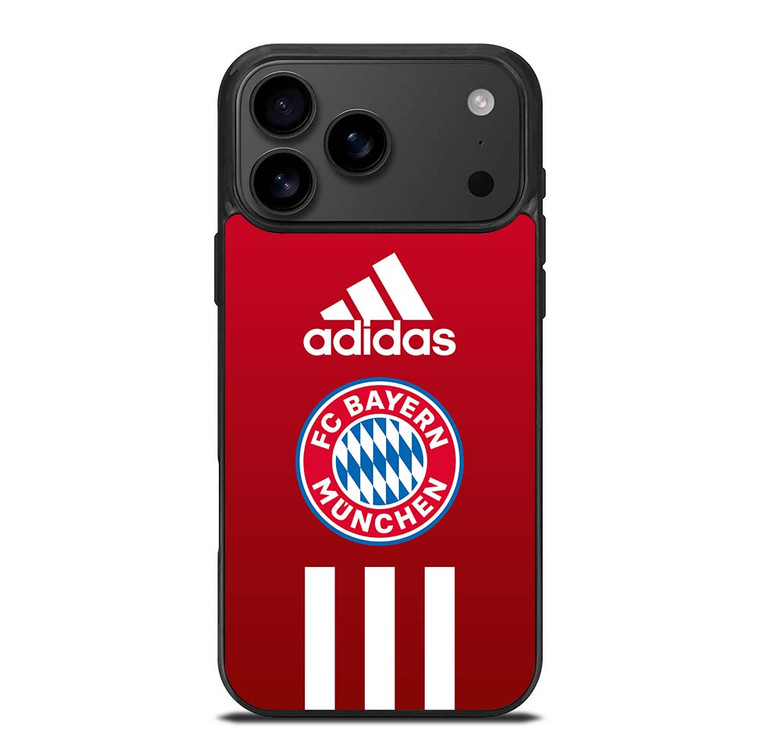 BAYERN MUNCHEN FC ADIDAS STRIPES iPhone 17 Pro Max Case Cover