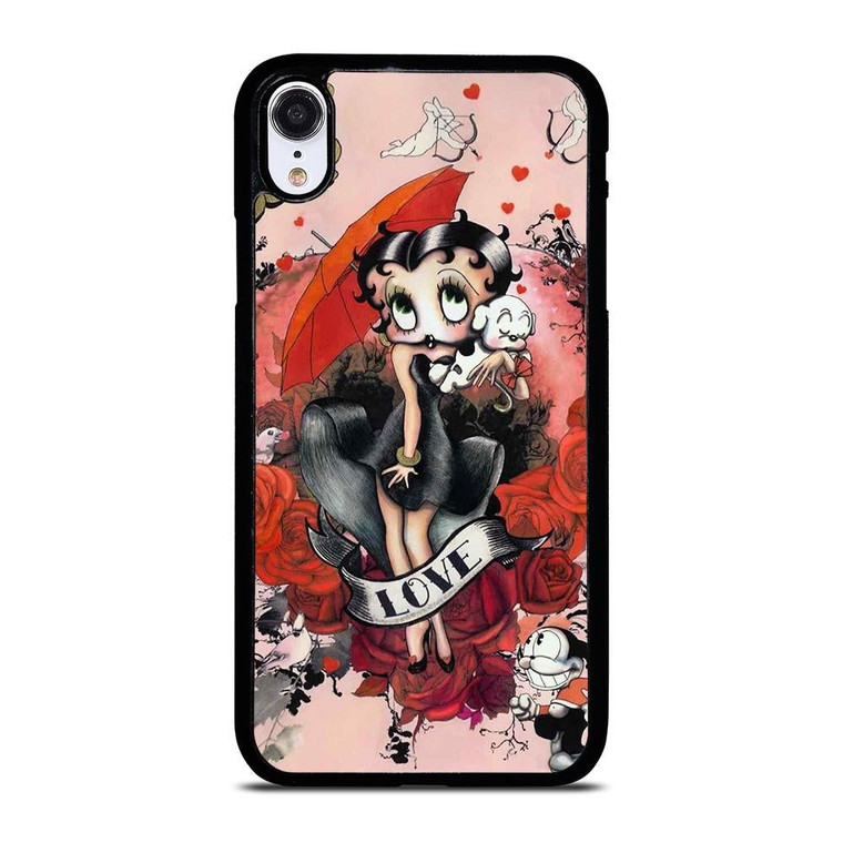 BETTY BOOP LOVE CARTOON iPhone XR Case Cover