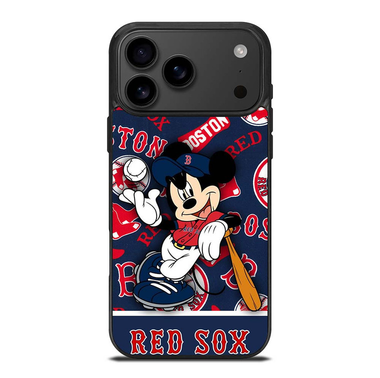 BOSTON RED SOX MICKEY MOUSE iPhone 17 Pro Max Case Cover
