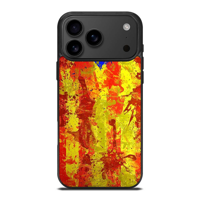 CATALONIA FLAG BRUSHES iPhone 17 Pro Max Case Cover