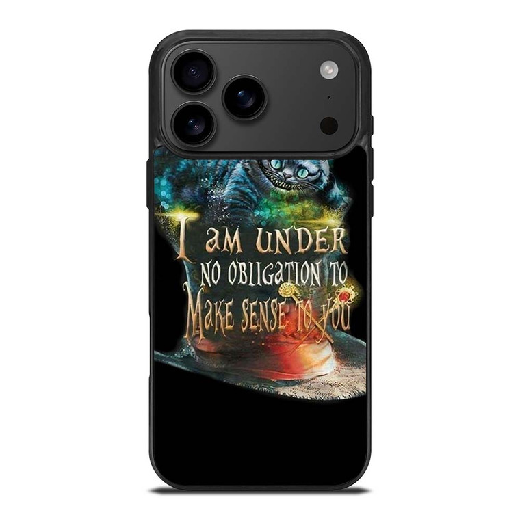 CHESHIRE CAT QUOTE ALICE IN WONDERLAND iPhone 17 Pro Max Case Cover