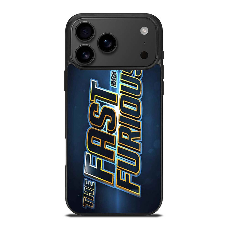 DOM FAST AND FURIOUS 9 LOGO iPhone 17 Pro Max Case Cover