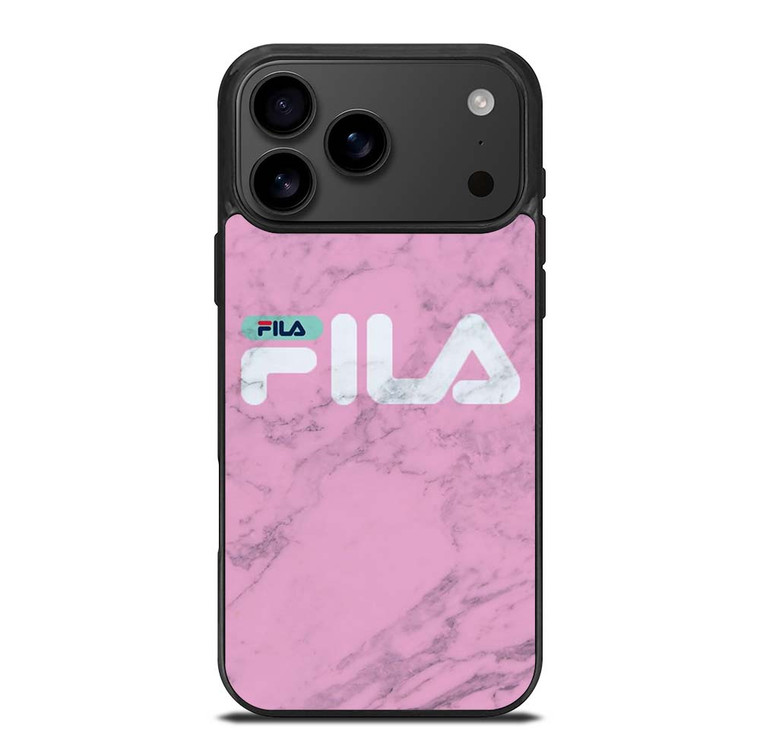 FILA SPORT PINK MARBLE LOGO iPhone 17 Pro Max Case Cover