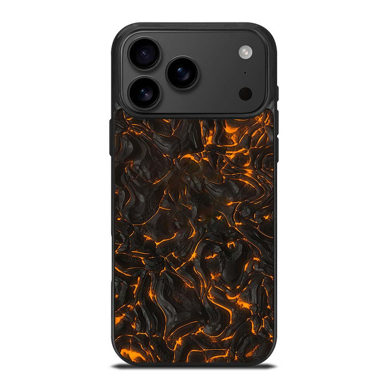 FIRE AND LAVA TEXTURES iPhone 17 Pro Max Case Cover