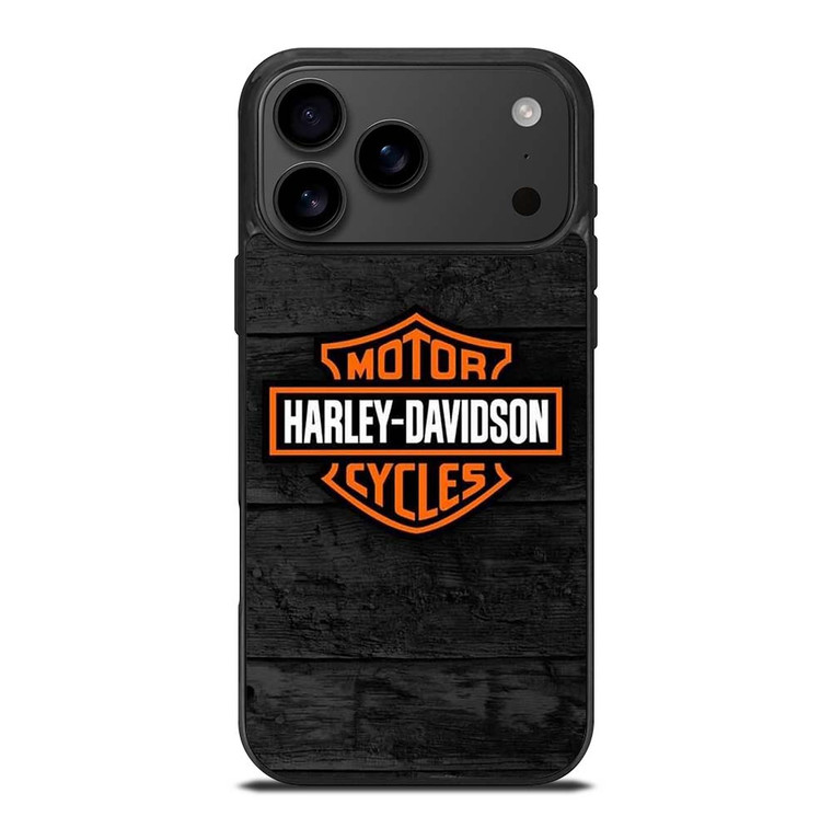 HARLEY DAVIDSON MOTORCYCLE WOODEN LOGO iPhone 17 Pro Max Case Cover