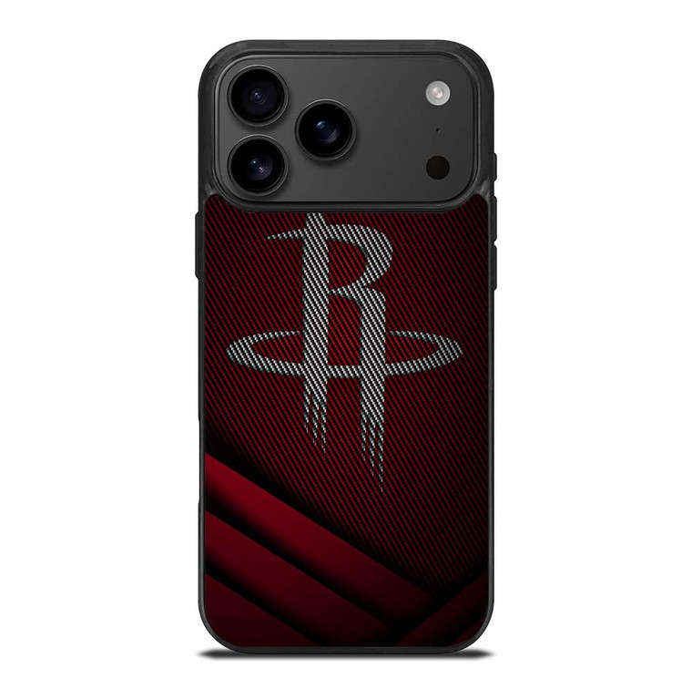 HOUSTON ROCKETS CARBON LOGO iPhone 17 Pro Max Case Cover