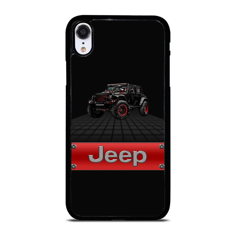 JEEP WRANGLER BLACK LOGO iPhone XR Case Cover