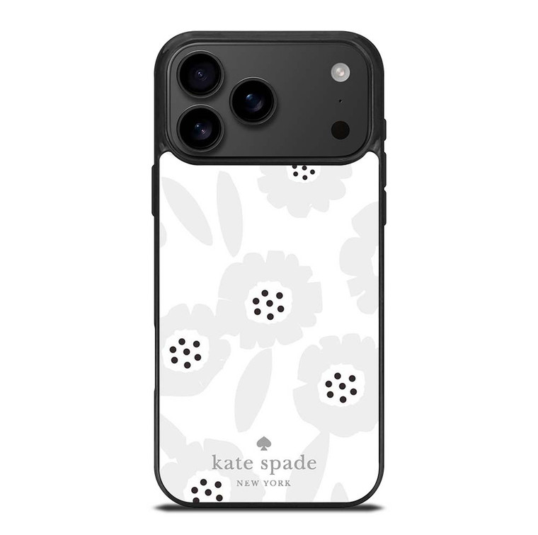 KATE SPADE GREY FLOWER iPhone 17 Pro Max Case Cover
