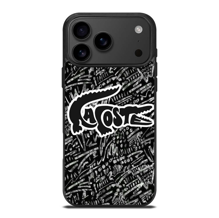 LACOSTE LOGO BLACK AND WHITE iPhone 17 Pro Max Case Cover