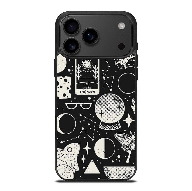 LUNAR PATTERN BLACK WHITE iPhone 17 Pro Max Case Cover