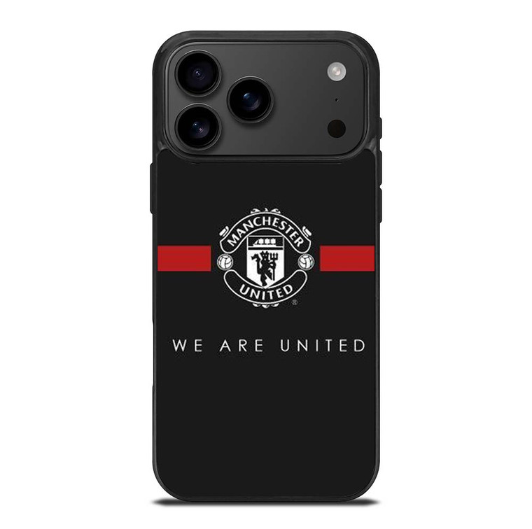 MANCHESTER UNITED BLACK iPhone 17 Pro Max Case Cover
