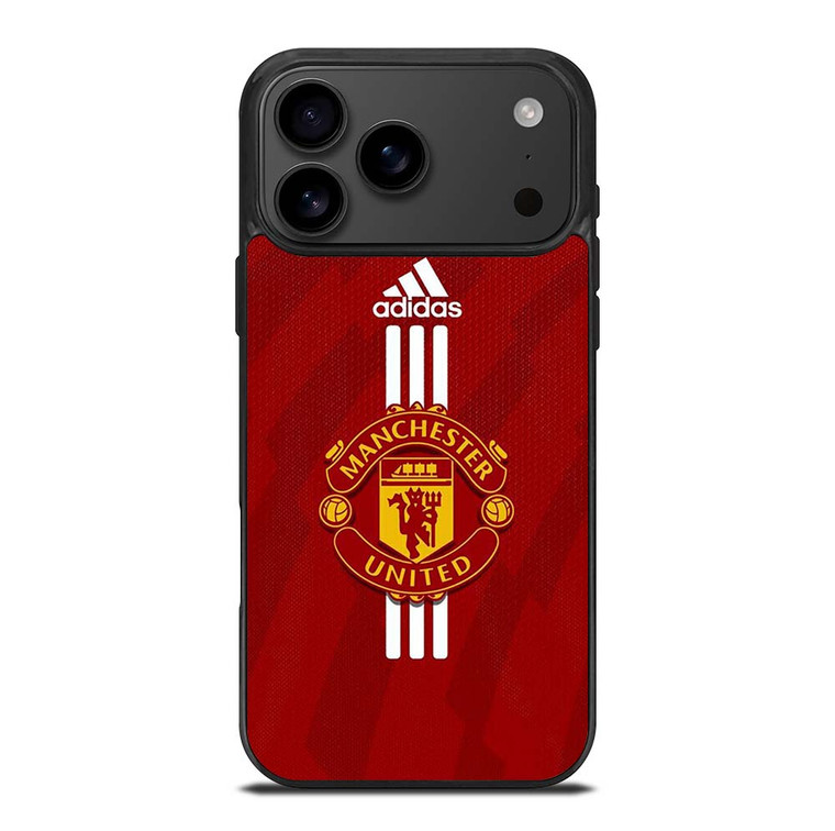 MANCHESTER UNITED FC FOOTBALL LOGO ADIDAS iPhone 17 Pro Max Case Cover