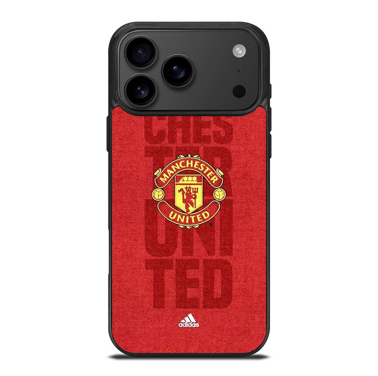 MANCHESTER UNITED FC LOGO ADIDAS iPhone 17 Pro Max Case Cover