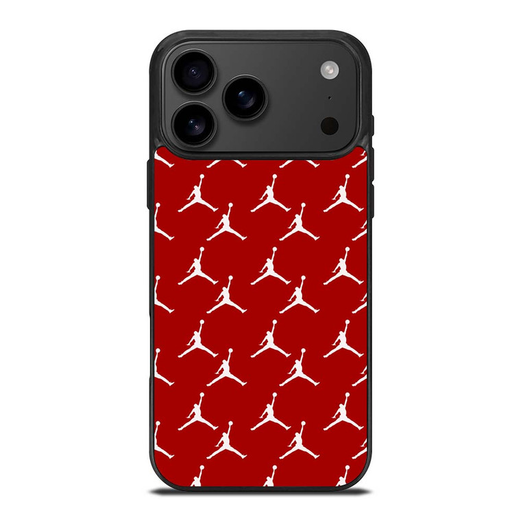 MICHAEL JORDAN SYMBOL RED PATTERN iPhone 17 Pro Max Case Cover