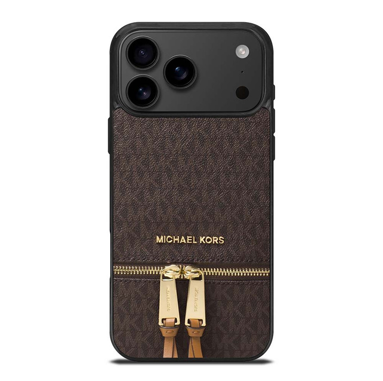MICHAEL KORS MK LOGO BACKPACK BROWN BAG iPhone 17 Pro Max Case Cover
