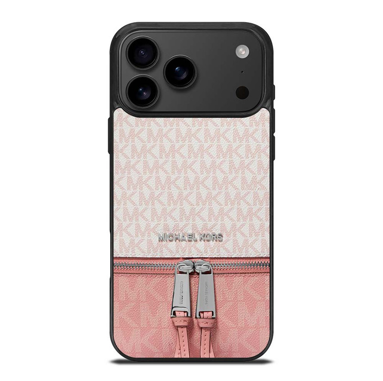 MICHAEL KORS MK LOGO BACKPACK PINK BAG iPhone 17 Pro Max Case Cover