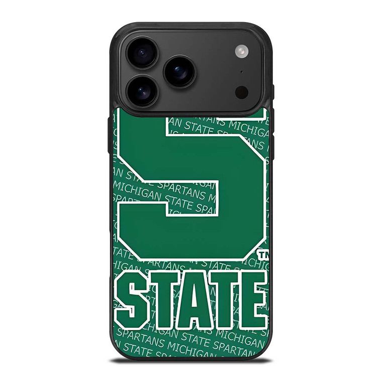 MICHIGAN STATE SPARTANS LOGO FOOTBALL EMBLEM iPhone 17 Pro Max Case Cover