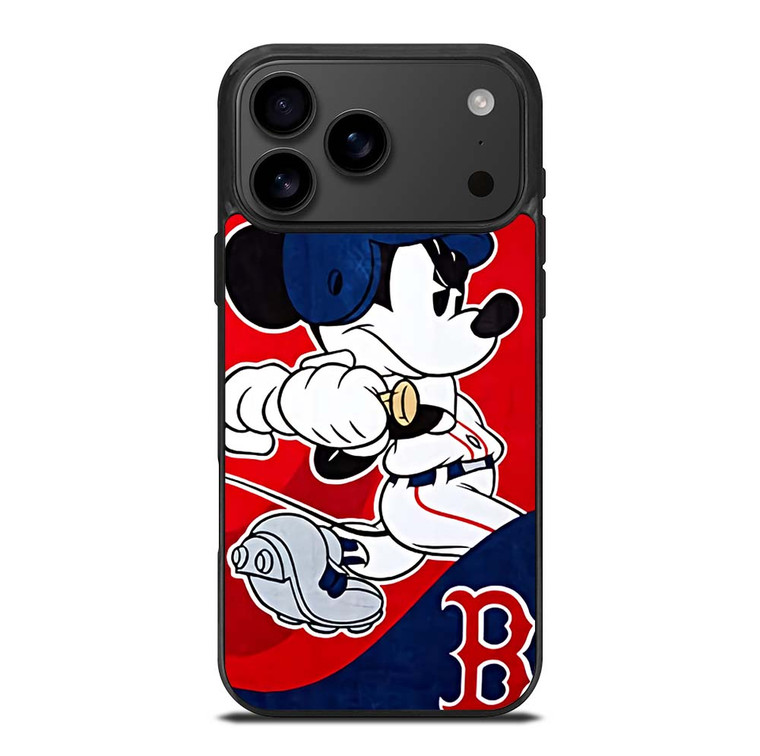 MICKEY MOUSE BOSTON RED SOX iPhone 17 Pro Max Case Cover