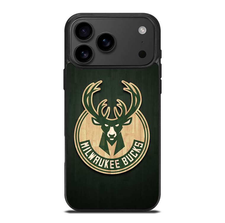 MILWAUKEE BUCKS WOODEN LOGO iPhone 17 Pro Max Case Cover