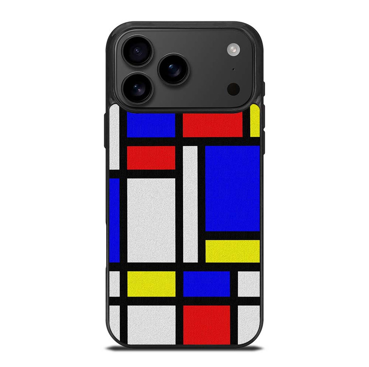 MONDRIAN COLORFUL LAYOUT iPhone 17 Pro Max Case Cover