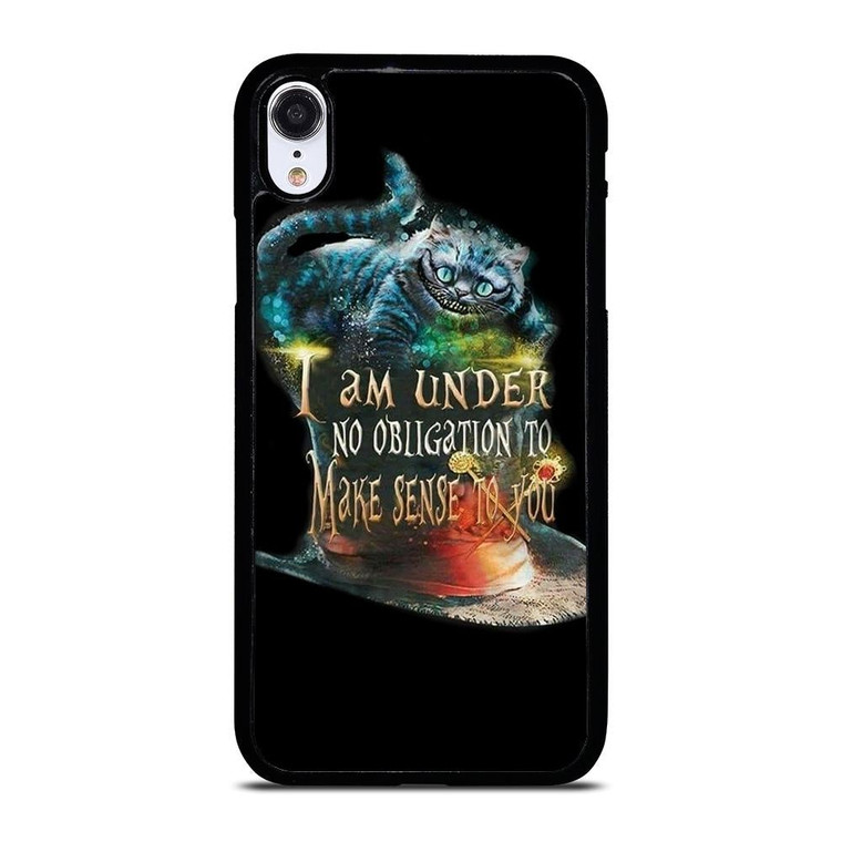 CHESHIRE CAT QUOTE ALICE IN WONDERLAND iPhone XR Case Cover