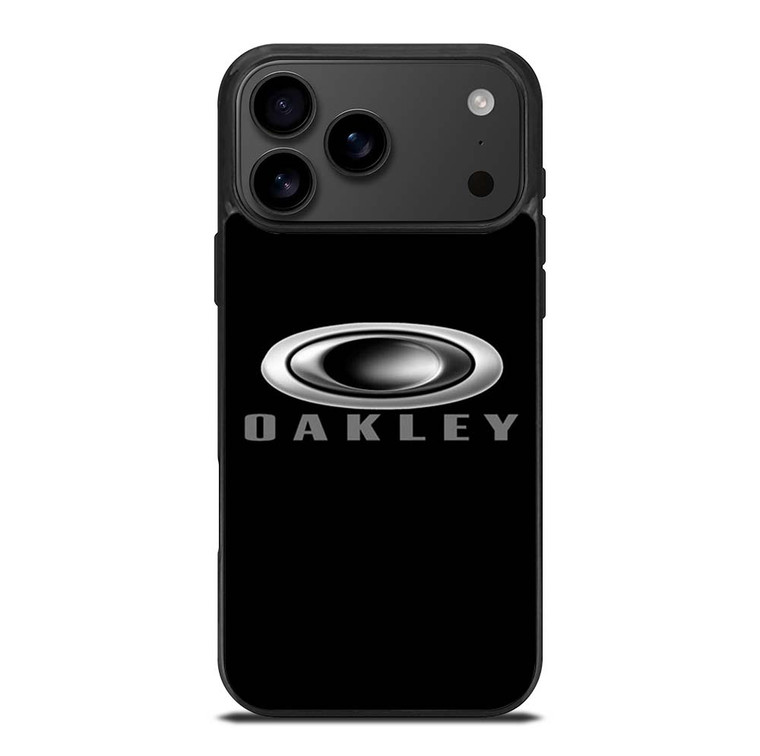 OAKLEY BLACK LOGO iPhone 17 Pro Max Case Cover