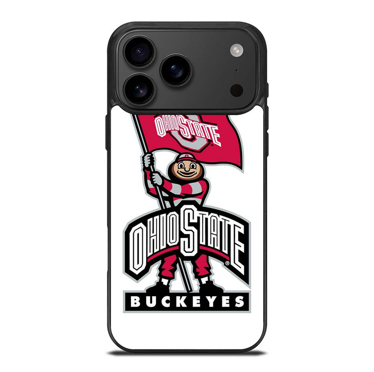 OHIO STATE BUCKEYES LOGO FOOTBALL MASKOT iPhone 17 Pro Max Case Cover