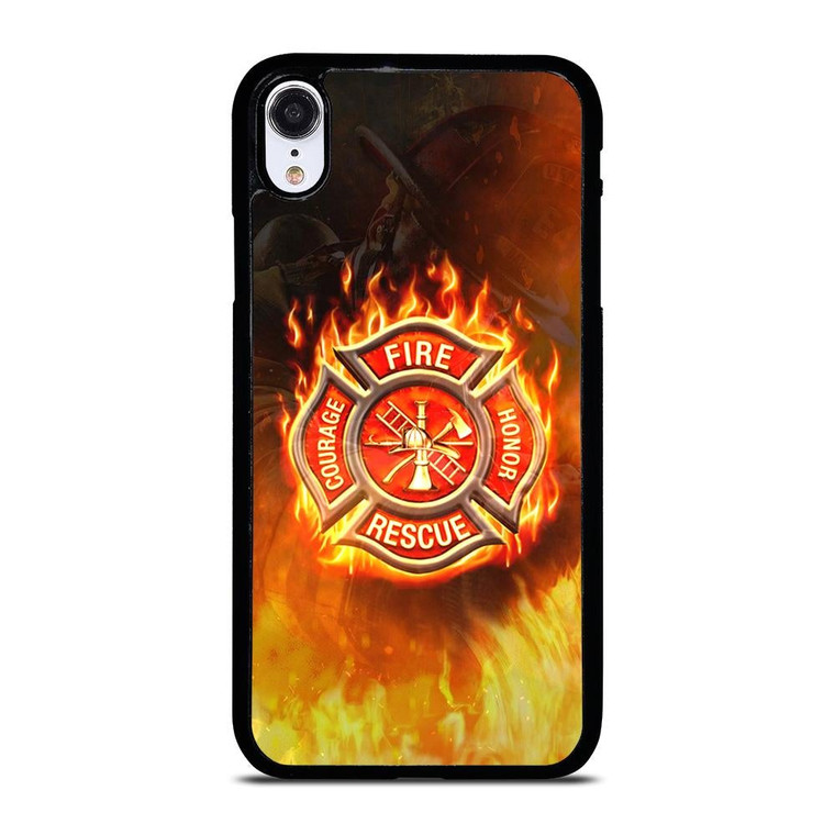FIREFIGHTER FIREMAN FIRE LOGO iPhone XR Case Cover