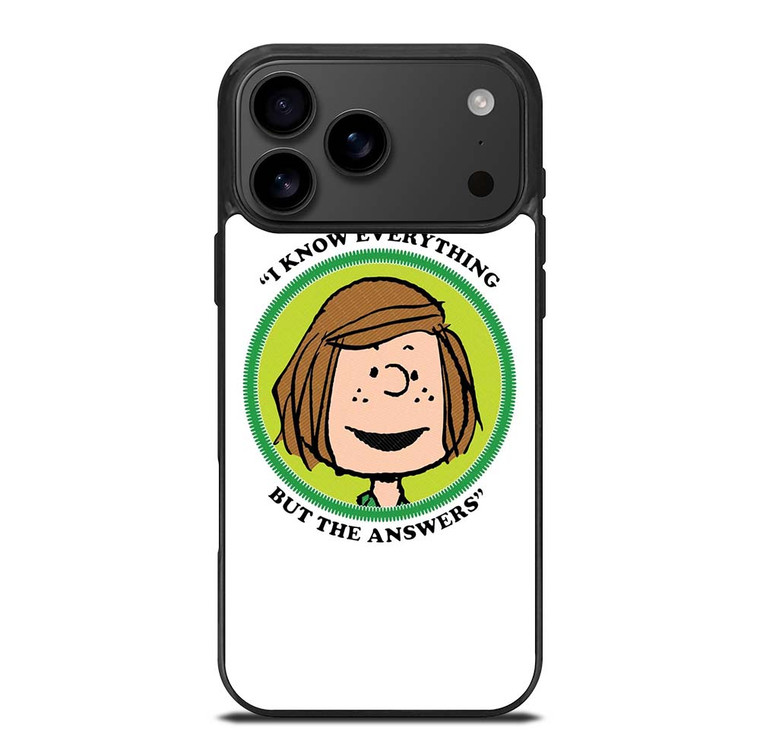 PEPPERMINT PATTY THE PEANUTS iPhone 17 Pro Max Case Cover