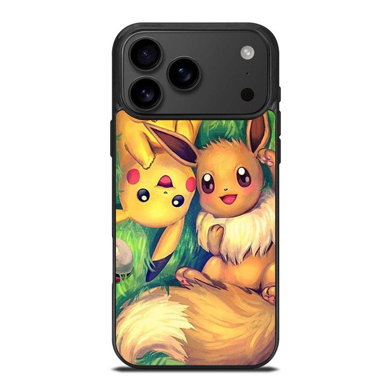 POKEMON EEVEE AND PIKACHU iPhone 17 Pro Max Case Cover