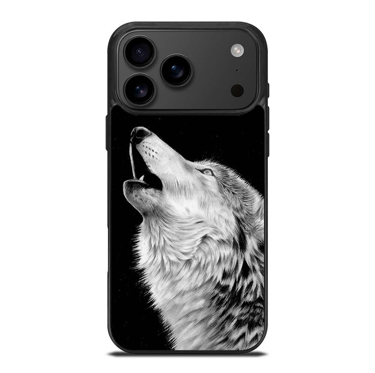 ROAR WHITE WOLF iPhone 17 Pro Max Case Cover